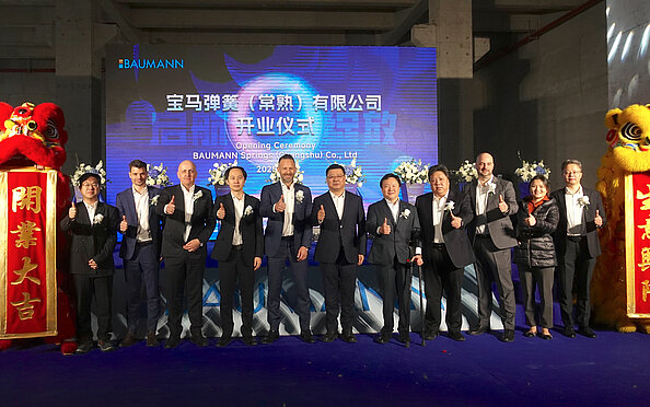 BAUMANN celebrated the opening of new production facility in Changshu, China.